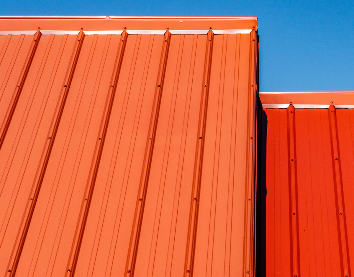 orange metal roof